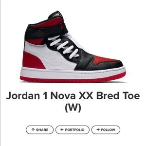 Women Nike air Jordan 1 retro nova xx bred toe